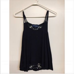 Black lace tank
